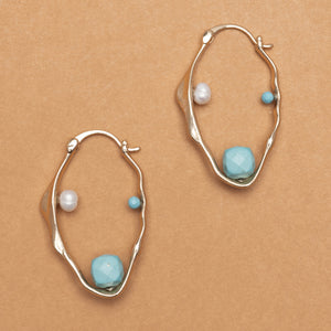 OCEAN ORBIT HOOP EARRINGS
