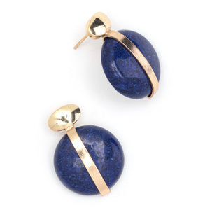 LAPIS LUNAR EARRINGS