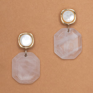 PINK SHELL EARRINGS