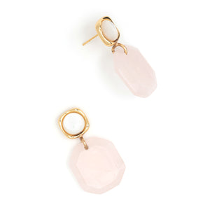 PINK SHELL EARRINGS