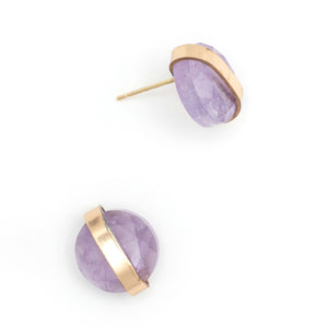 AMETHYST LUNAR EARRINGS