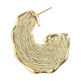 CRESCENT TEXTURED EARRINGS