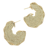 CRESCENT TEXTURED EARRINGS