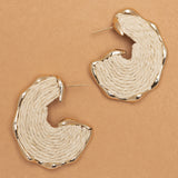 CRESCENT TEXTURED EARRINGS