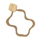 TAN GOLD SWIRL EARRINGS