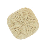 CREAM TEXTURED SMALL SQUARE EARRINGS