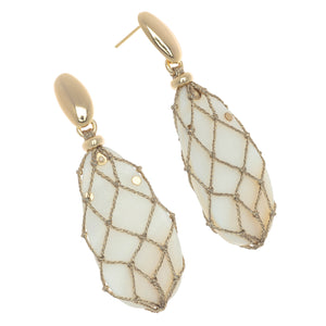 CLASSIC IVORY STUDS DROP EARRINGS (PRE-ORDER TAKES 15 DAYS)