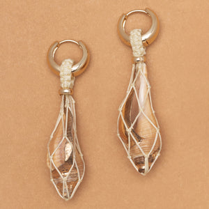 CREAMY MARBLE STUDS DROP EARRINGS (PRE-ORDER TAKES 15 DAYS)