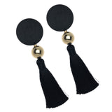 BLACK MOON TASSEL EARRINGS (PRE-ORDER TAKES 30 DAYS)