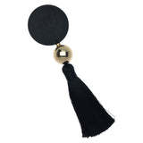 BLACK MOON TASSEL EARRINGS (PRE-ORDER TAKES 30 DAYS)