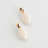 GOLD PEARL SHELL EARRINGS