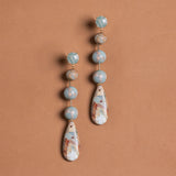 SINGLE STRAND AMAZONITE DROP EARRINGS