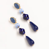 LAPIS NOIR GEMSTONE EARRINGS