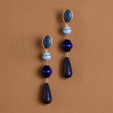 LAPIS NOIR GEMSTONE EARRINGS