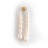 DOUBLE PEARL STRAND DROP EARRINGS