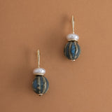 BLUE STONE DROP EARRINGS [FW24]