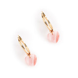 MOMMY'S MY HEART "PINK HEART EARRINGS"