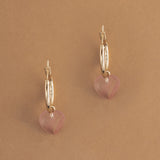 MOMMY'S MY HEART "PINK HEART EARRINGS"