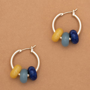 SUNSET BEAD GOLD EARRINGS