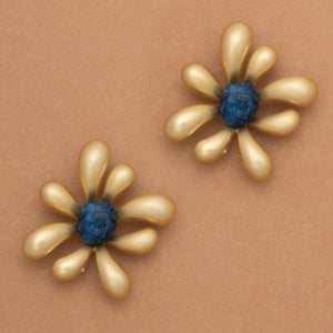 BLUE FLORA EARRINGS
