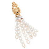 PEARL FRINGE CONUS EARRINGS