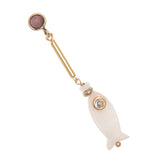 FISH SHELL DROP EARRINGS