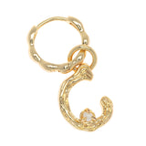 ALPHABET AND PEARL EARRINGS "C"