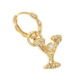 ALPHABET AND PEARL EARRINGS "Y"