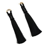 MIDNIGHT BLACK TASSEL EARRINGS (PRE-ORDER TAKES 30 DAYS)