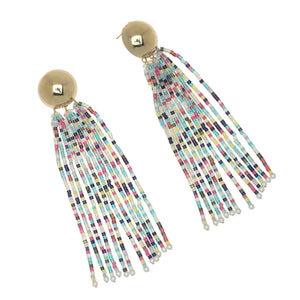 MULTI COLORED BEAD NEO EARRINGS (PRE-ORDER TAKES 15 DAYS)