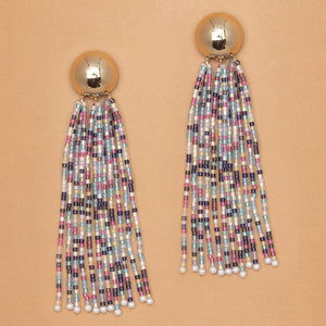 MULTI COLORED BEAD NEO EARRINGS (PRE-ORDER TAKES 15 DAYS)