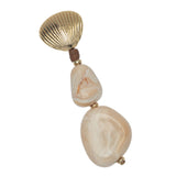 GOLD SHELL TIDAL DROP EARRINGS (PRE-ORDER TAKES 15 DAYS)