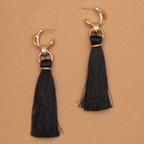NOIR ÉCLIPSE TASSEL EARRINGS (PRE-ORDER TAKES 30 DAYS)