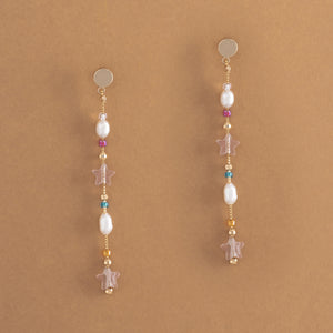 HAPPY STAR-TIN EARRINGS