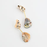 CURVED STONE EARRINGS