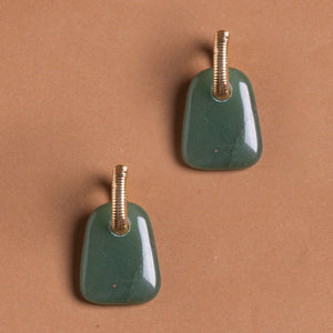 JADE GOLD EARRINGS