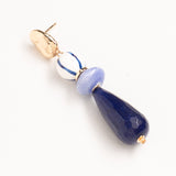 SINGLE STRAND LAPIS LAZULI DROP EARRINGS