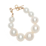 STRING OF PEARL HOOPE EARRINGS