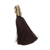 COIL MUSE BLACK TASSEL EARRINGS (PRE-ORDER TAKES 15 DAYS)