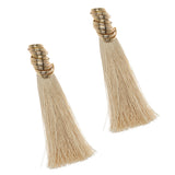 COIL MUSE BEIGE TASSEL EARRINGS (PRE-ORDER TAKES 15 DAYS)