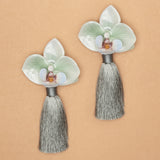 AMAZONITE BLOOM TASSEL EARRINGS (PRE-ORDER TAKES 15 DAYS)