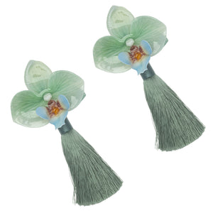 AMAZONITE BLOOM TASSEL EARRINGS (PRE-ORDER TAKES 15 DAYS)
