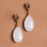 MOONSTONE TEAROP EARRINGS