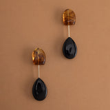 BLACK DANGLE DROP EARRINGS [FW24]