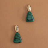 MALACHITE CONE DROP EARRINGS [FW24]