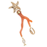CORAL CHARM EARRINGS