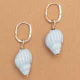 BLUE CONUS DROP EARRINGS