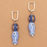 BLUE FISH DROP EARRINGS