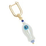 WHITE FISH DROP EARRINGS
