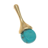 GEOMETRICAL TURQUOSIE DROP EARRINGS